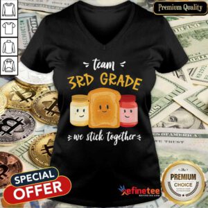 We Stick Together Sandwich Team 3rd Grade V-neck