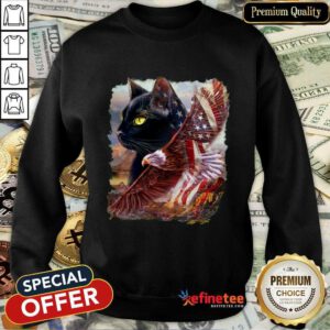 Cat American Patriot For Cat Lover Sweatshirt