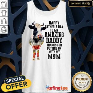Cow Happy Father’s Day Amazing Daddy Tank Top