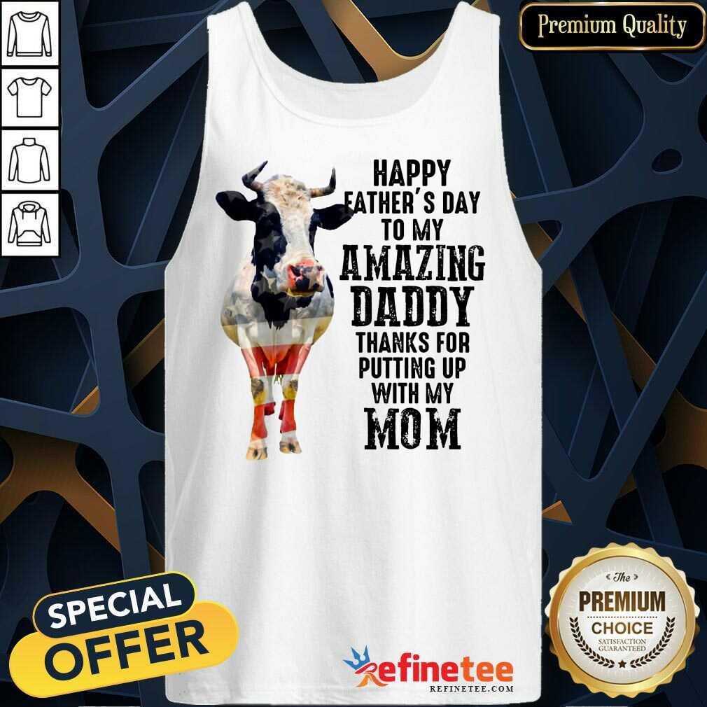 Cow Happy Father’s Day Amazing Daddy Tank Top Cow Happy Father’s Day Amazing Daddy Tank Top