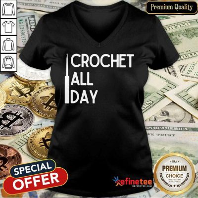 Crochet All Day V-neck
