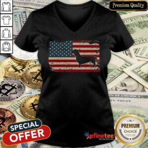 Dachshund American Flag ShirtDachshund American Flag V-neck