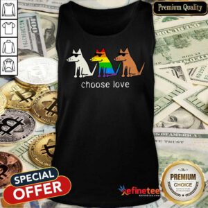 Dog Choose Love LGBT Tank Top