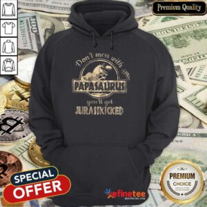 Don't Mess With Papasaurus Jurasskicked Hoodie