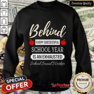 Exhausted School Social Worker Sweatshirt