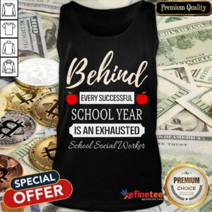 Exhausted School Social Worker Tank Top