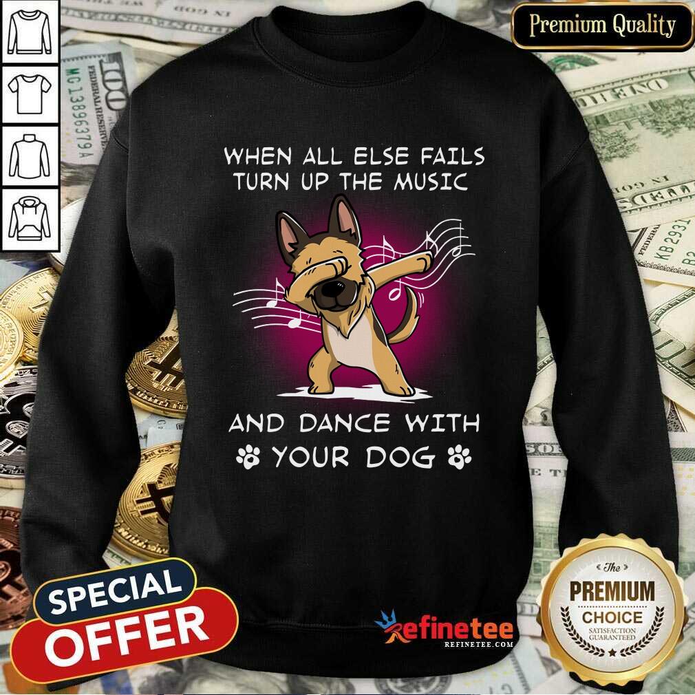 German Shepherd Music And Dance Sweatshirt German Shepherd Music And Dance Sweatshirt
