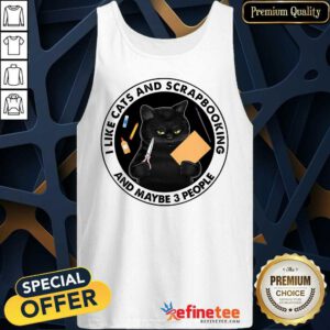 I Like Cat And Scrapbooking Tank Top