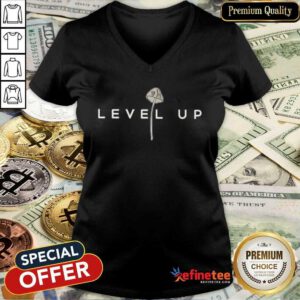 Level Up Psilocybin Magic Mushroom V-neck