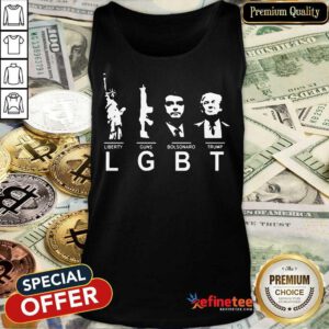 Liberty Guns Bolsonaro Trump LGBT Tank Top