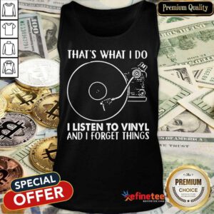 Listen To Vinyl Forget Things Tank Top