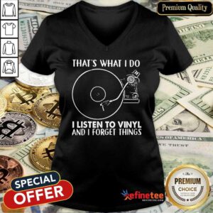 Listen To Vinyl Forget Things V-neck