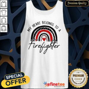 My Heart Belong To A Firefighter Tank Top