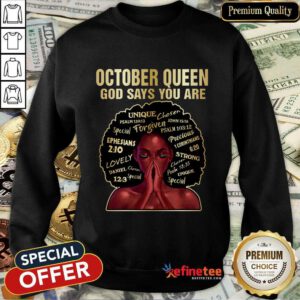 October Queen Black Queens Sweatshirt