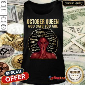 October Queen Black Queens Tank Top