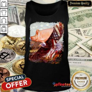 Pig And Eagle American Flag Tank Top