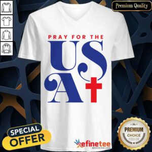 Pray For The USA V-neck