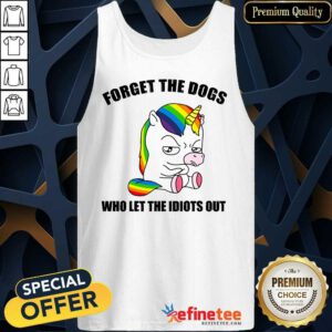 Unicorns Forget The Dogs Tank Top