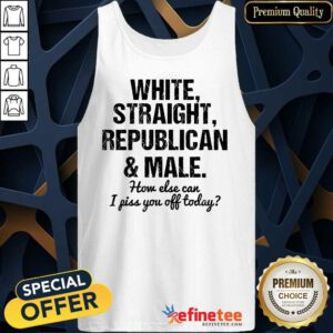 White Straight Republican And Male Tank Top