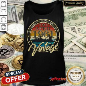 60 Years April-1961 Vintage Tank Top
