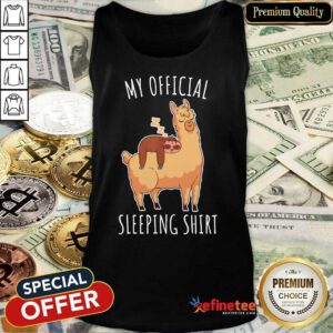 Alpaca My Official Sleeping Tank Top