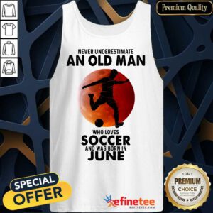 An Old Man Loves Soccer June Tank Top