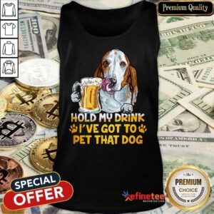 Basset Hound Hold My Drink Tank Top