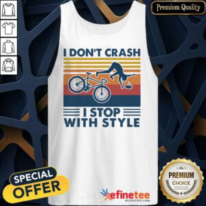 Bicycle I Don't Crash Tank Top