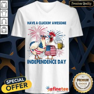 Cluckin' Awesome Independence Day V-neck