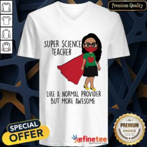 Girl Super Science Teacher V-neck