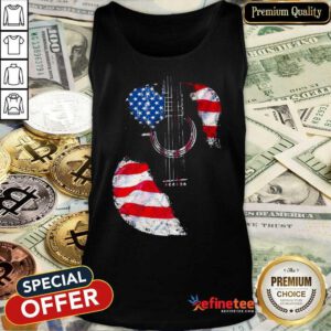 Guitar American Flag Tank Top