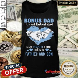 Heart Bonus Dad Father And Son Tank Top