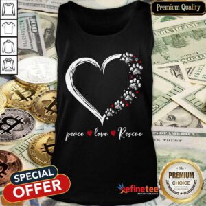 Heart Peace Love Rescue Tank Top