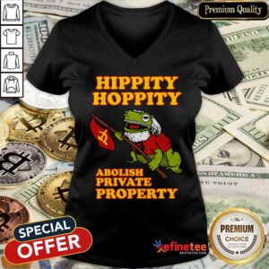 Hippity Hoppity Abolish Private Property V-neck