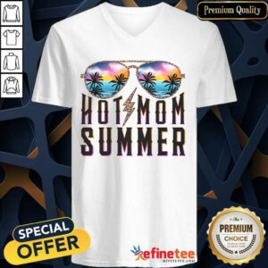 Hot Mom Summer Glasses V-neck