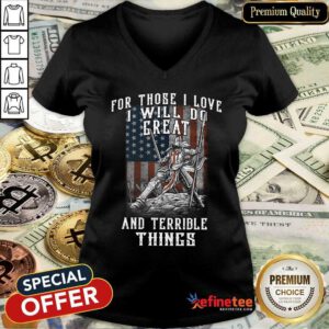 I Will Do Great And Terrible V-neck