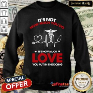 It's Not How Much You Do Love Sweatshirt