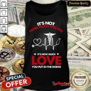 It's Not How Much You Do Love Tank Top