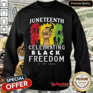 Juneteenth Celebrate Black Freedom 6-19-1865 Sweatshirt
