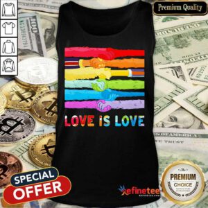 LGBT Hold Hand Love Is Love Tank Top