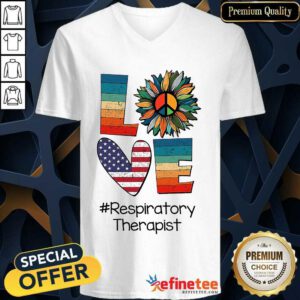 Love Respiratory Therapist V-neck