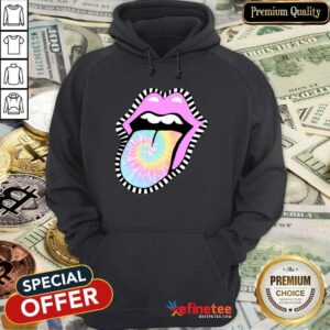 Nice Tie Dye Lips Hoodie
