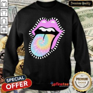 Nice Tie Dye Lips Sweatshirt