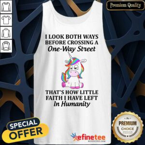 Unicorns I Look Both Ways Tank Top