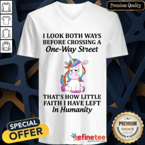 Unicorns I Look Both Ways V-neck