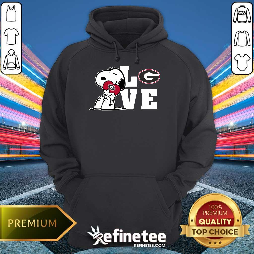 Snoopy Love Georgia Bulldogs hoodie