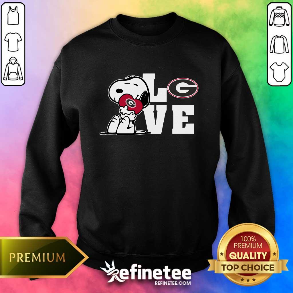 Snoopy Love Georgia Bulldogs sweater