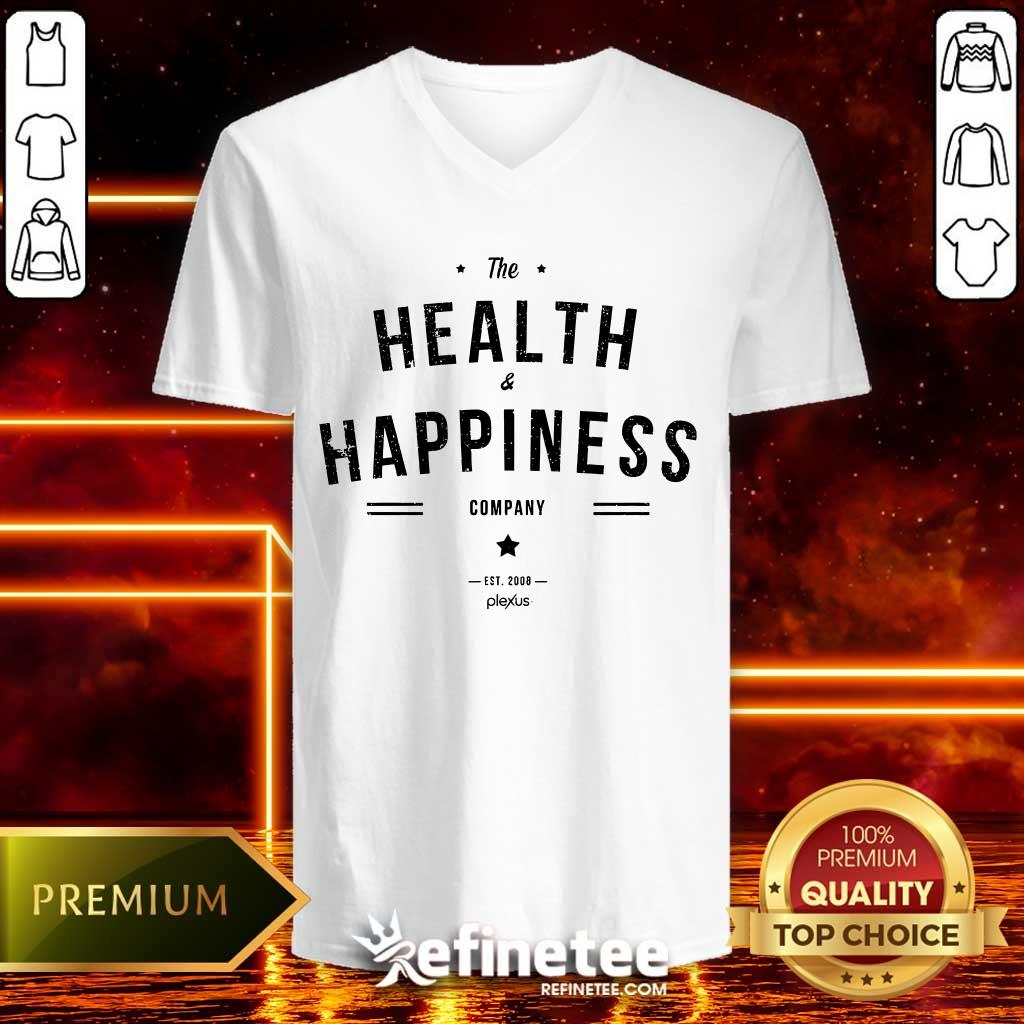 Retro Health & Happiness Company Est 2008 v-neck