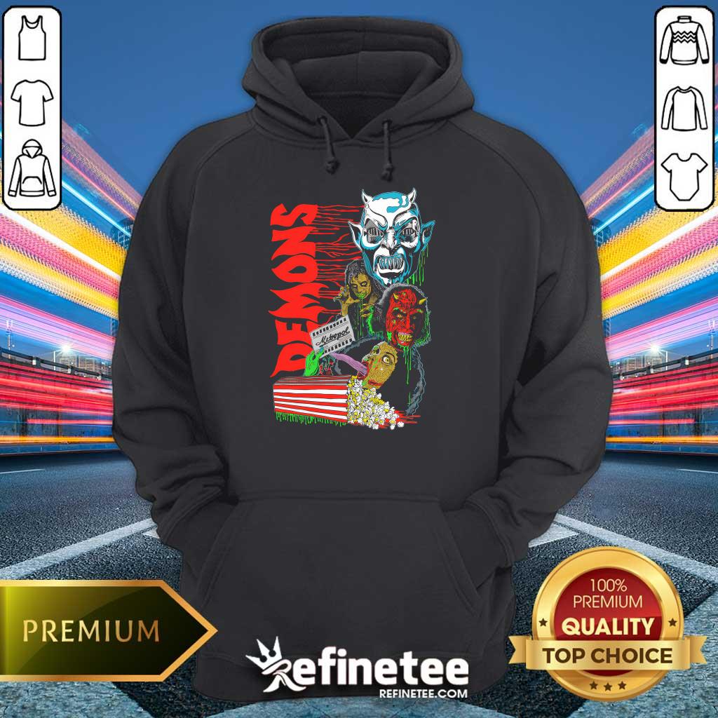 Demons Retro Horror Hoodie