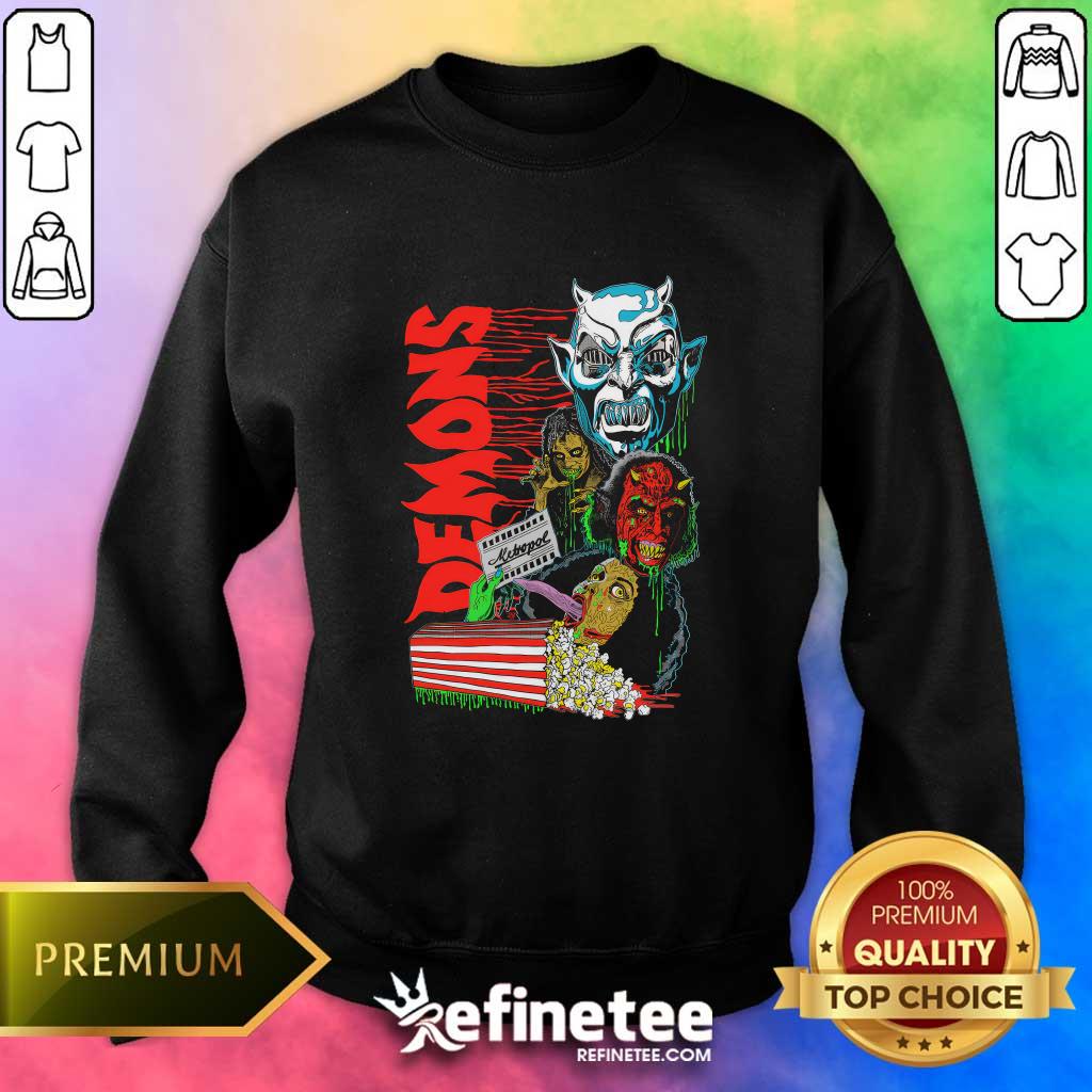 Demons Retro Horror Sweater
